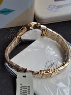 Fossil Stainless Steel Neutra Analog Gold Dial Women's Watch-Es5219
