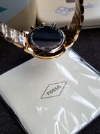 Fossil Stainless Steel Neutra Analog Gold Dial Women's Watch-Es5219