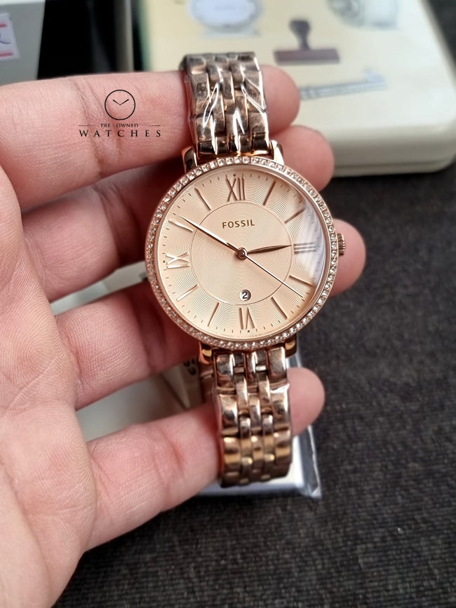 FOSSIL ES3632 Jacqueline Quartz Analog Rose Gold Stainless Steel Women's Watch Main Image