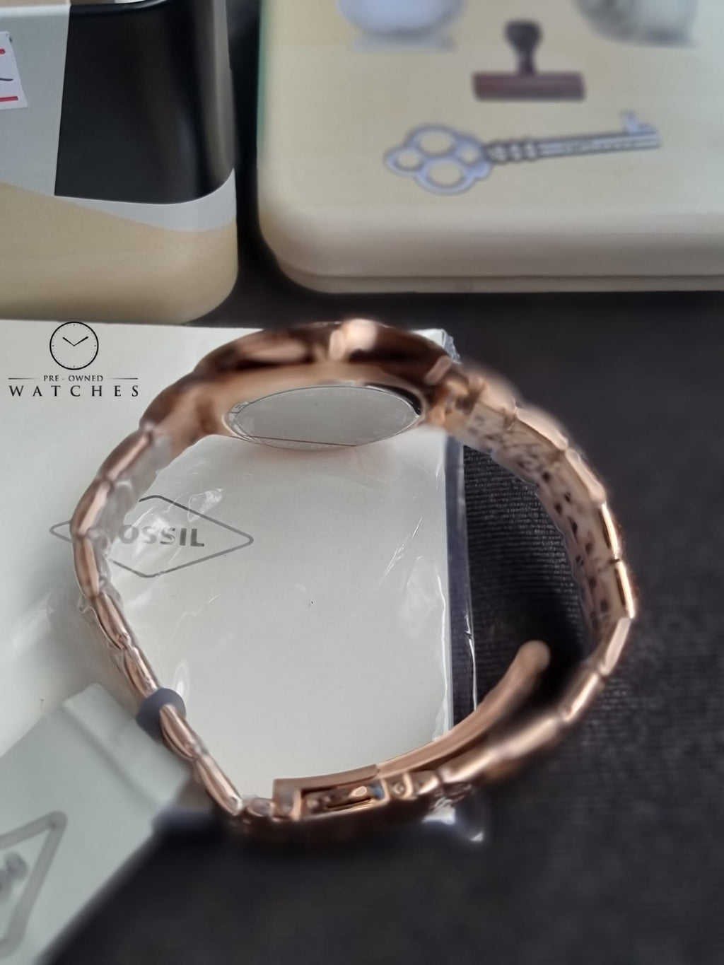FOSSIL ES3632 Jacqueline Quartz Analog Rose Gold Stainless Steel Women's Watch