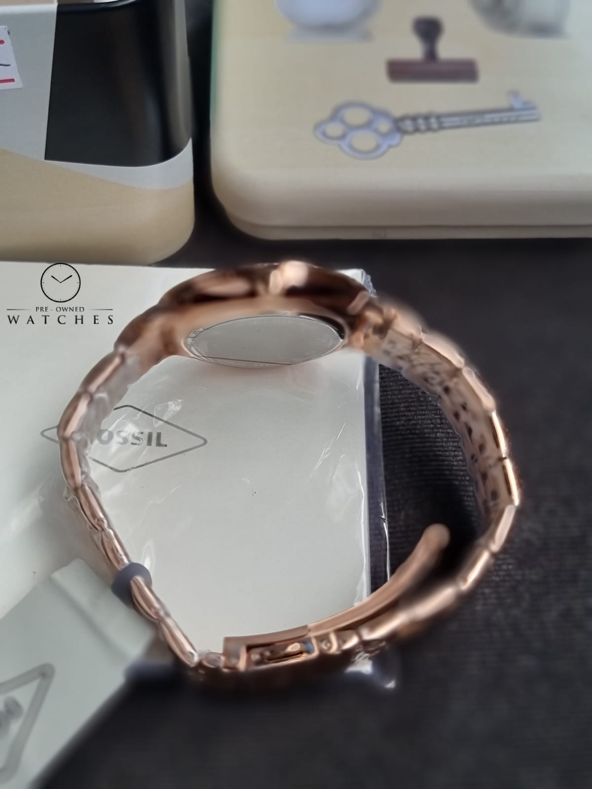 FOSSIL ES3632 Jacqueline Quartz Analog Rose Gold Stainless Steel Women's Watch