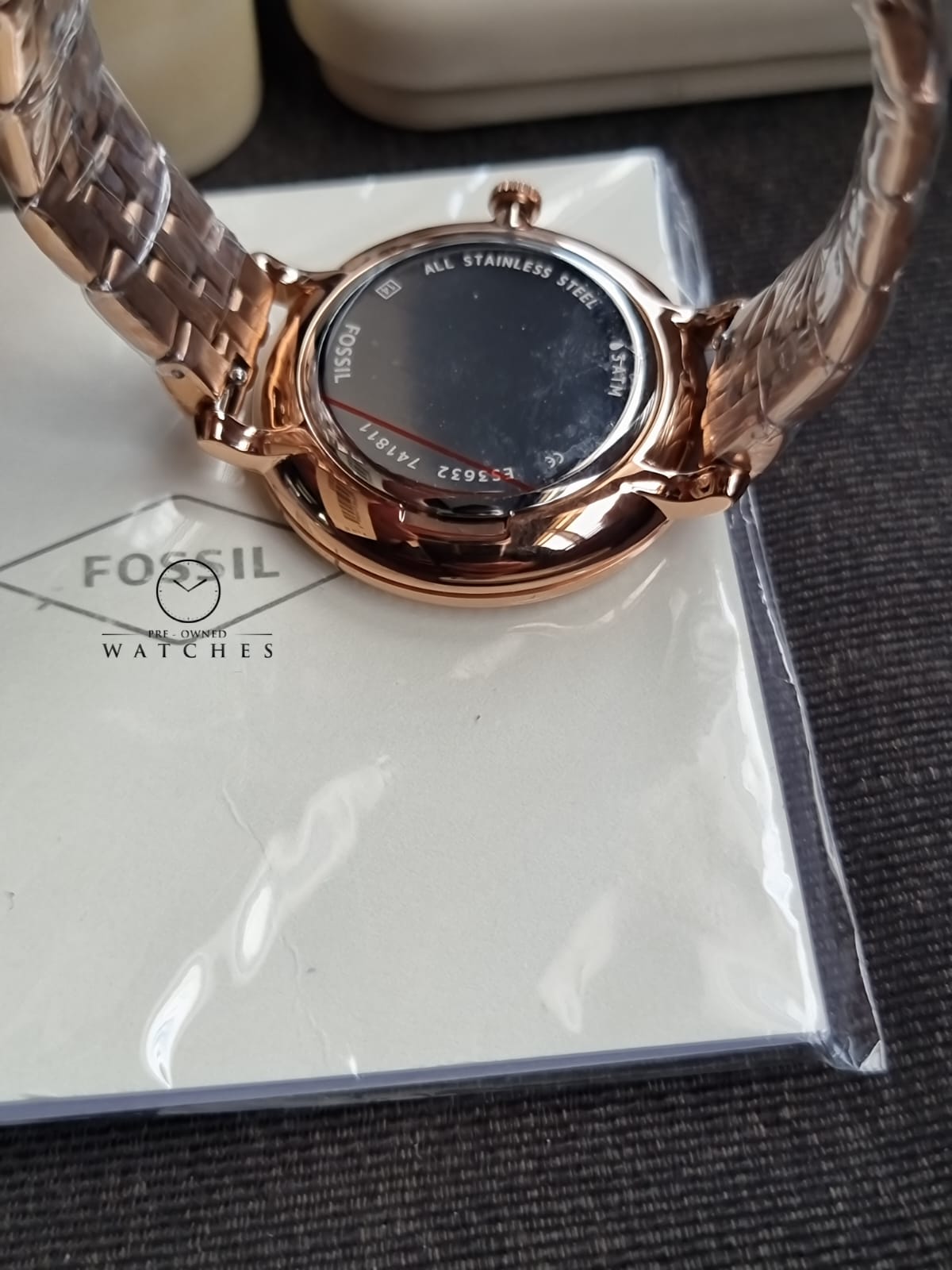 FOSSIL ES3632 Jacqueline Quartz Analog Rose Gold Stainless Steel Women's Watch