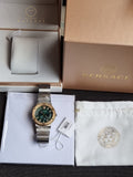 Versace Men’s Quartz Swiss Made Two-tone Stainless Steel Green Dial 41mm Watch VEVI00420