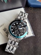Fossil Men’s Quartz Stainless Steel Black Dial 42mm Watch FS5827