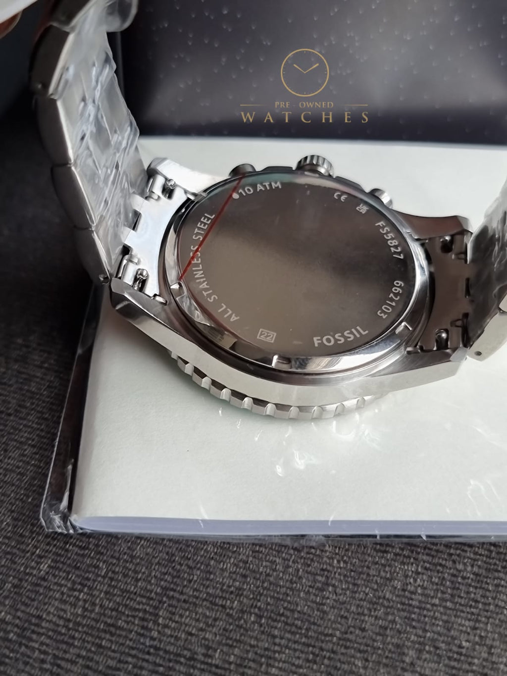 Fossil Men’s Quartz Stainless Steel Black Dial 42mm Watch FS5827