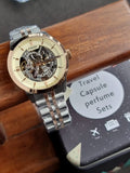 Fossil Men’s Automatic Stainless Steel Beige Dial 40mm Watch ME3075
