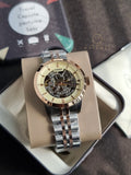 Fossil Men’s Automatic Stainless Steel Beige Dial 40mm Watch ME3075