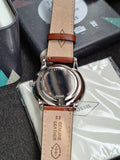 Fossil Men’s Quartz Brown Leather Strap Blue Dial 42mm Watch FS5903