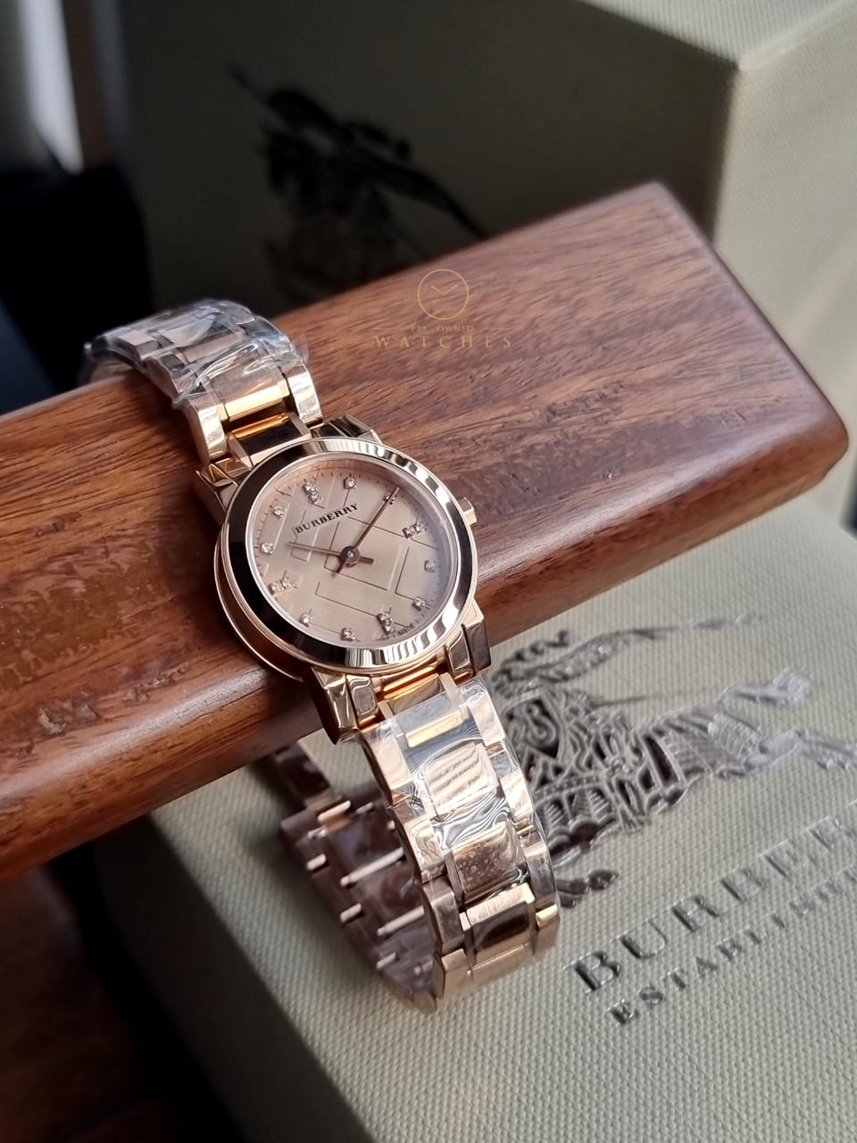 Burberry BU9215 Heritage Rose Gold Swiss Made Womens Watch – Pre