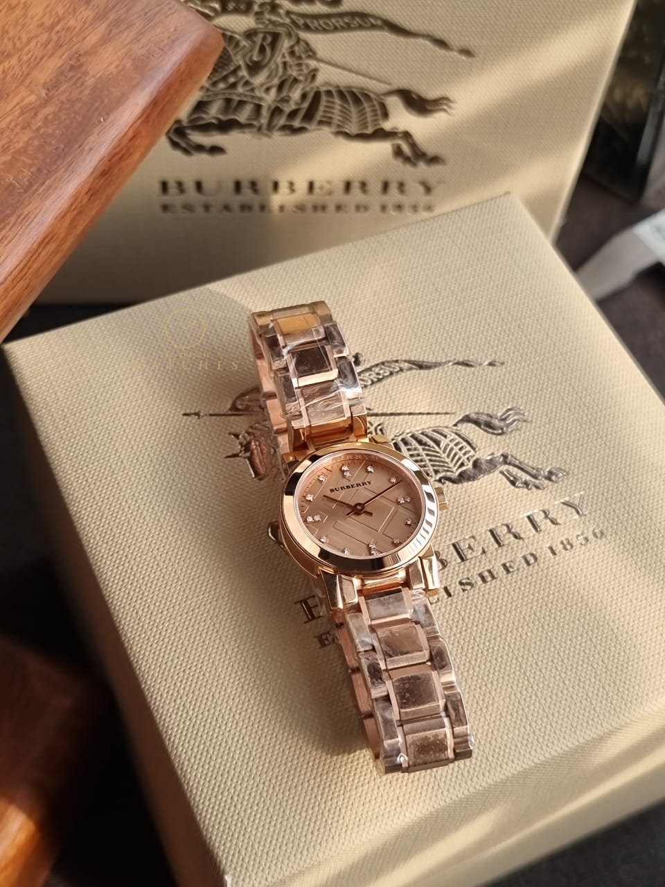 Burberry BU9215 Heritage Rose Gold Swiss Made Womens Watch – Pre