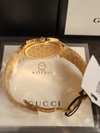 Gucci Unisex Swiss Made Quartz Stainless Steel Gold 38mm Watch YA157409