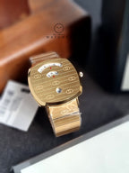 Gucci Unisex Swiss Made Quartz Stainless Steel Gold 38mm Watch YA157409