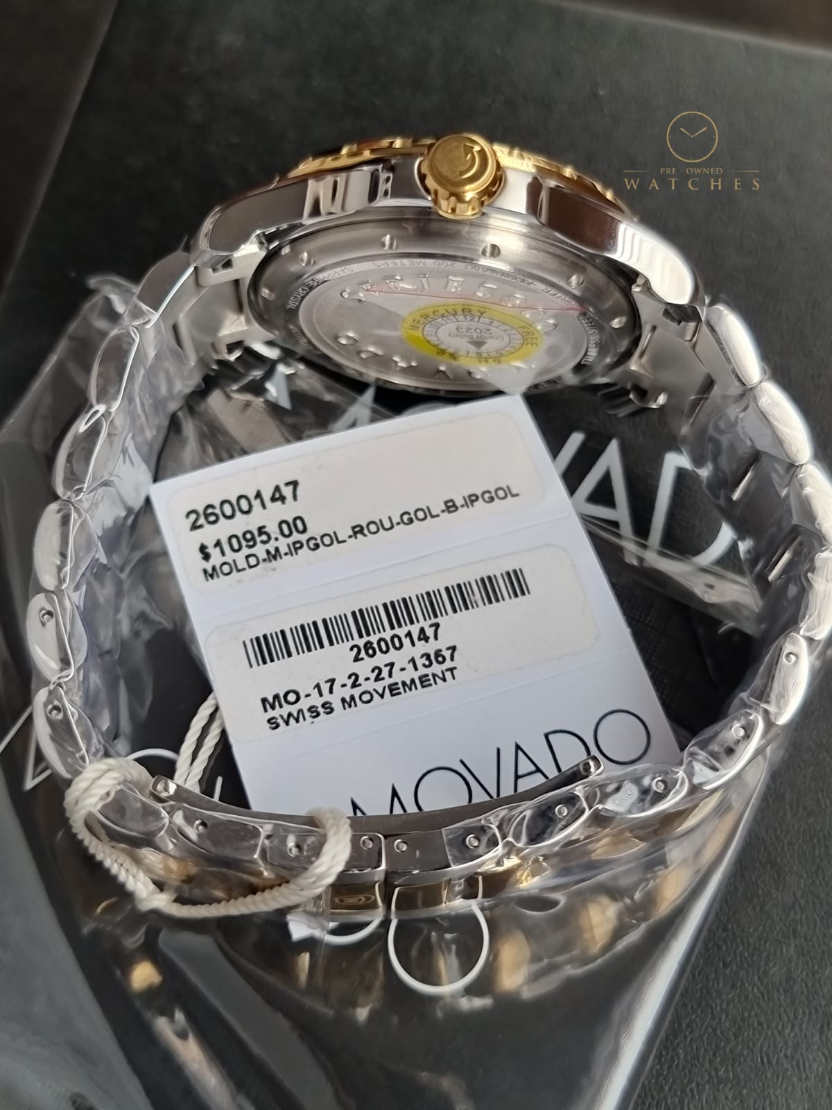 MOVADO 800 Green Dial Two-tone Men's Watch 2600147 – Pre-OwnedWatches