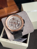 Michael Kors Men's Brecken Quartz Watch with Stainless Steel Strap MK8868