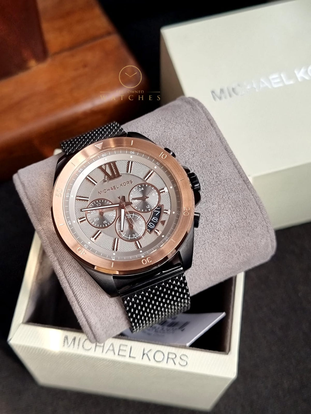 Michael Kors Men's Brecken Quartz Watch with Stainless Steel Strap MK8868