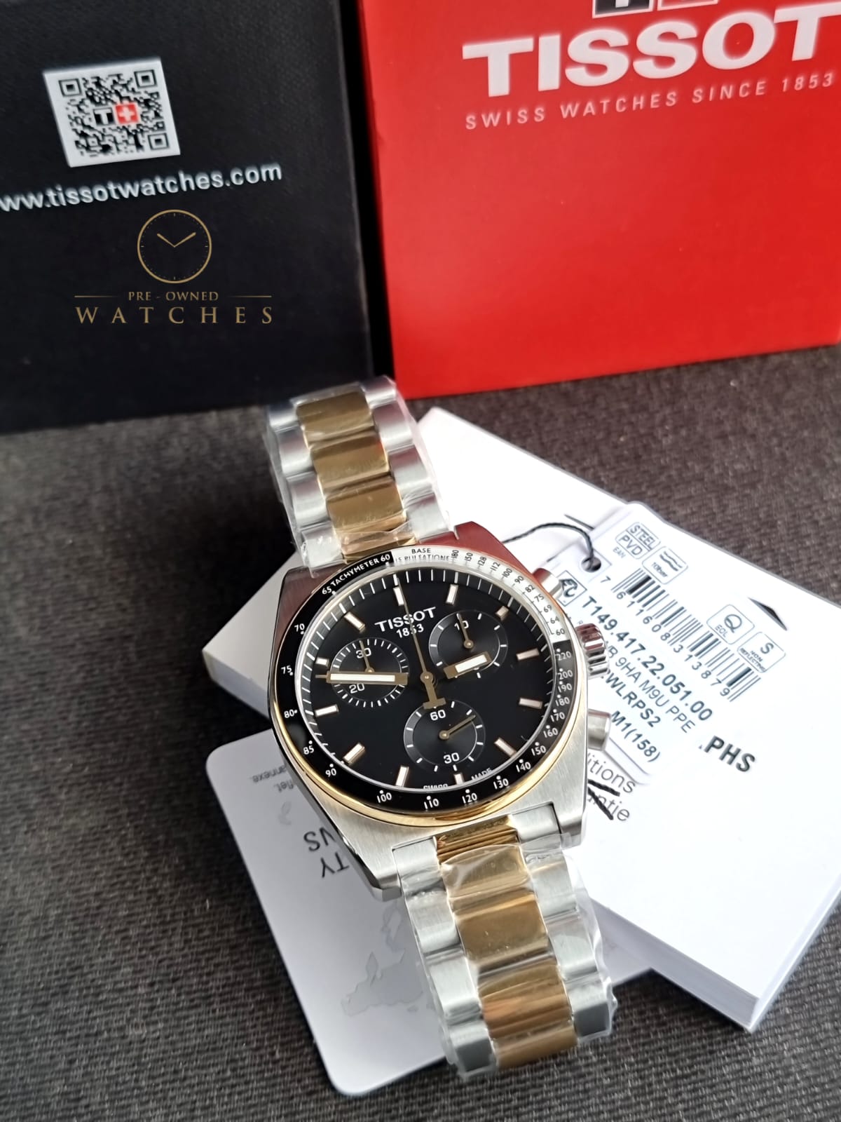 TISSOT  T-Sport Chronograph Quartz Black Dial Men's Watch Item No. T149.417.22.051.00