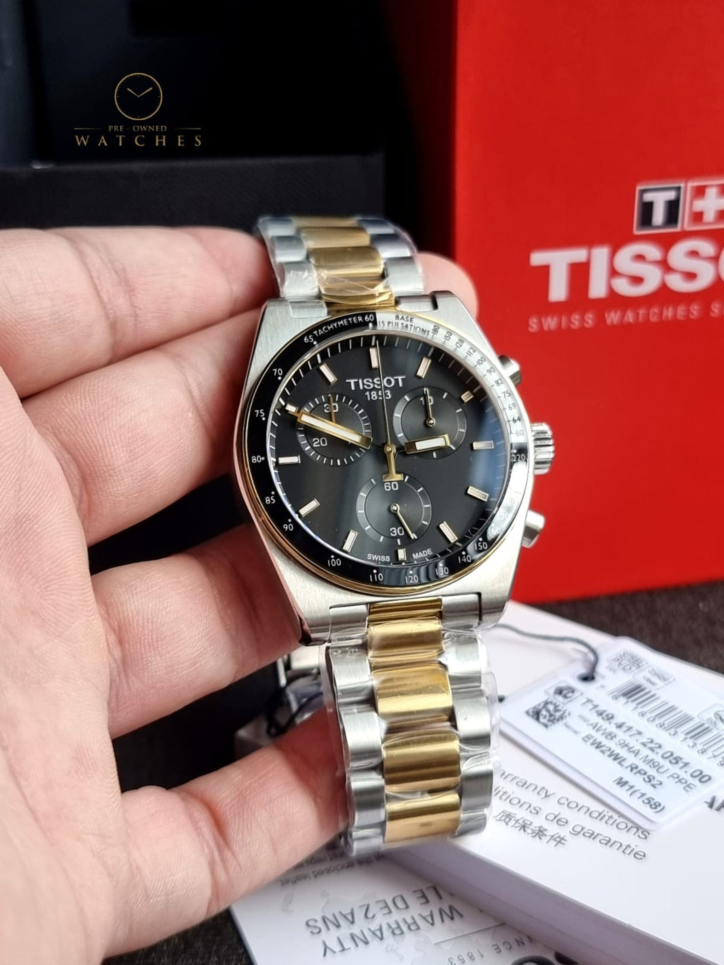 TISSOT  T-Sport Chronograph Quartz Black Dial Men's Watch Item No. T149.417.22.051.00