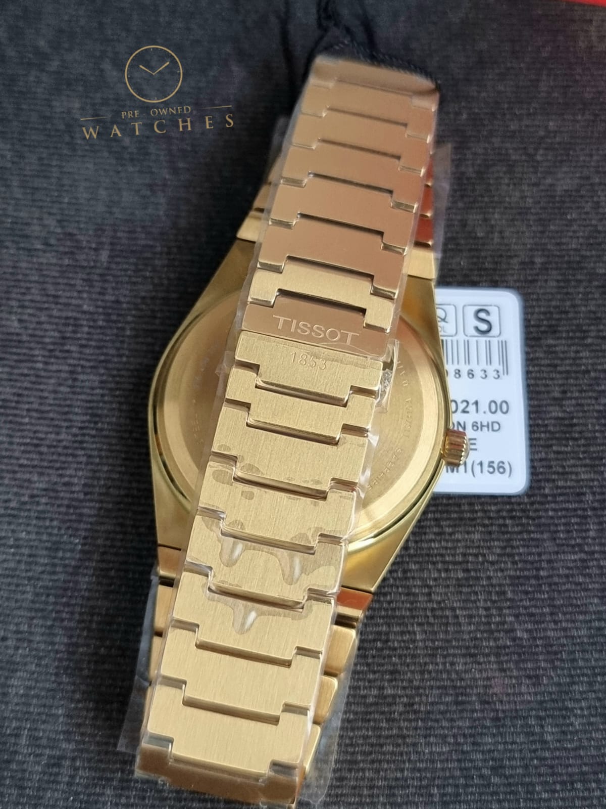Tissot PRX Gold Stainless Steel Gold Dial Quartz Watch for Gents - T137.410.33.021.00