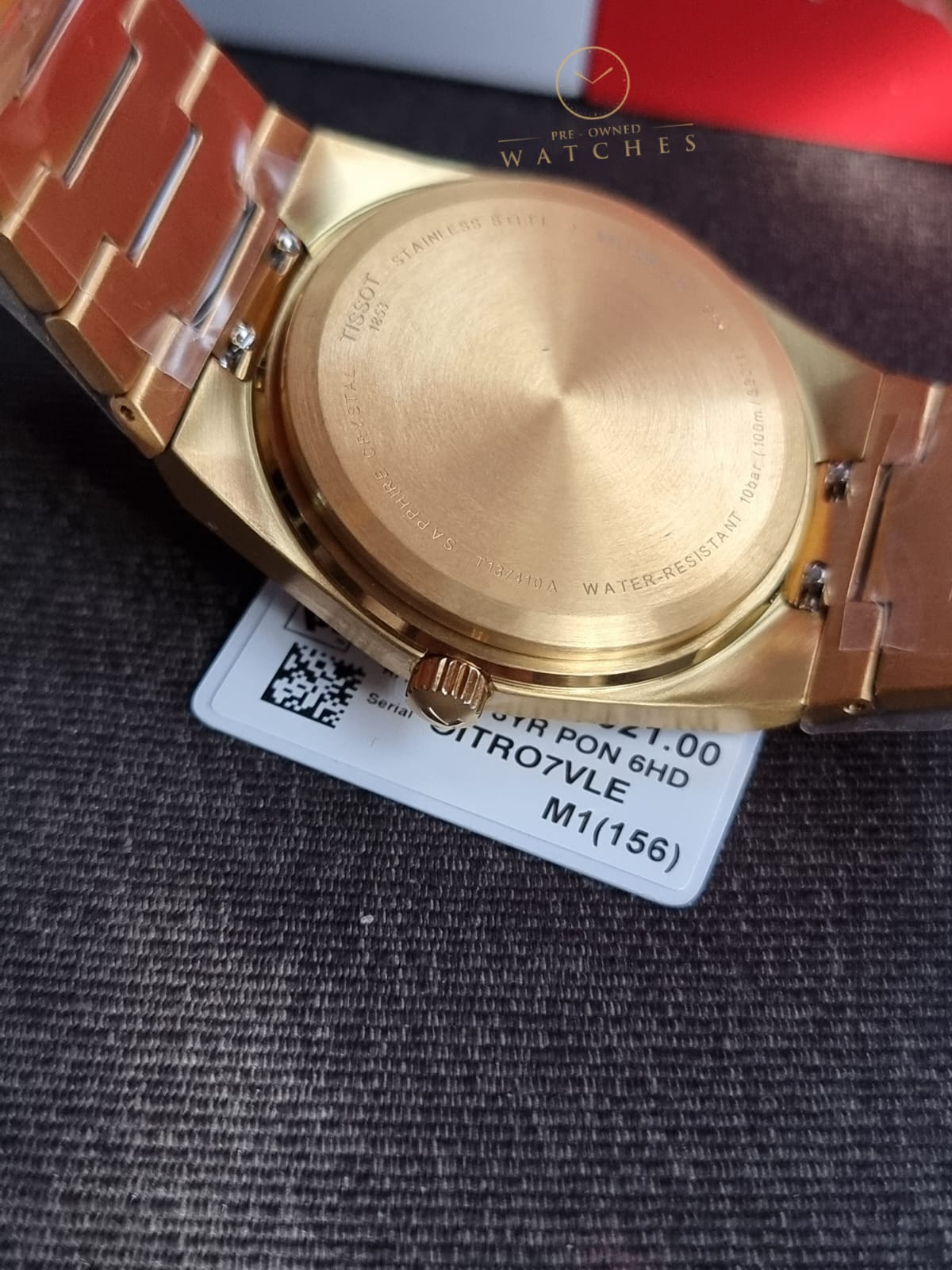 Tissot PRX Gold Stainless Steel Gold Dial Quartz Watch for Gents - T137.410.33.021.00