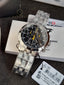 Tissot PRC 200 Silver Stainless Steel Black Dial Chronograph Quartz Watch for Gents - T114.417.11.057.00