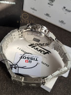 Tissot PRC 200 Silver Stainless Steel Black Dial Chronograph Quartz Watch for Gents - T114.417.11.057.00