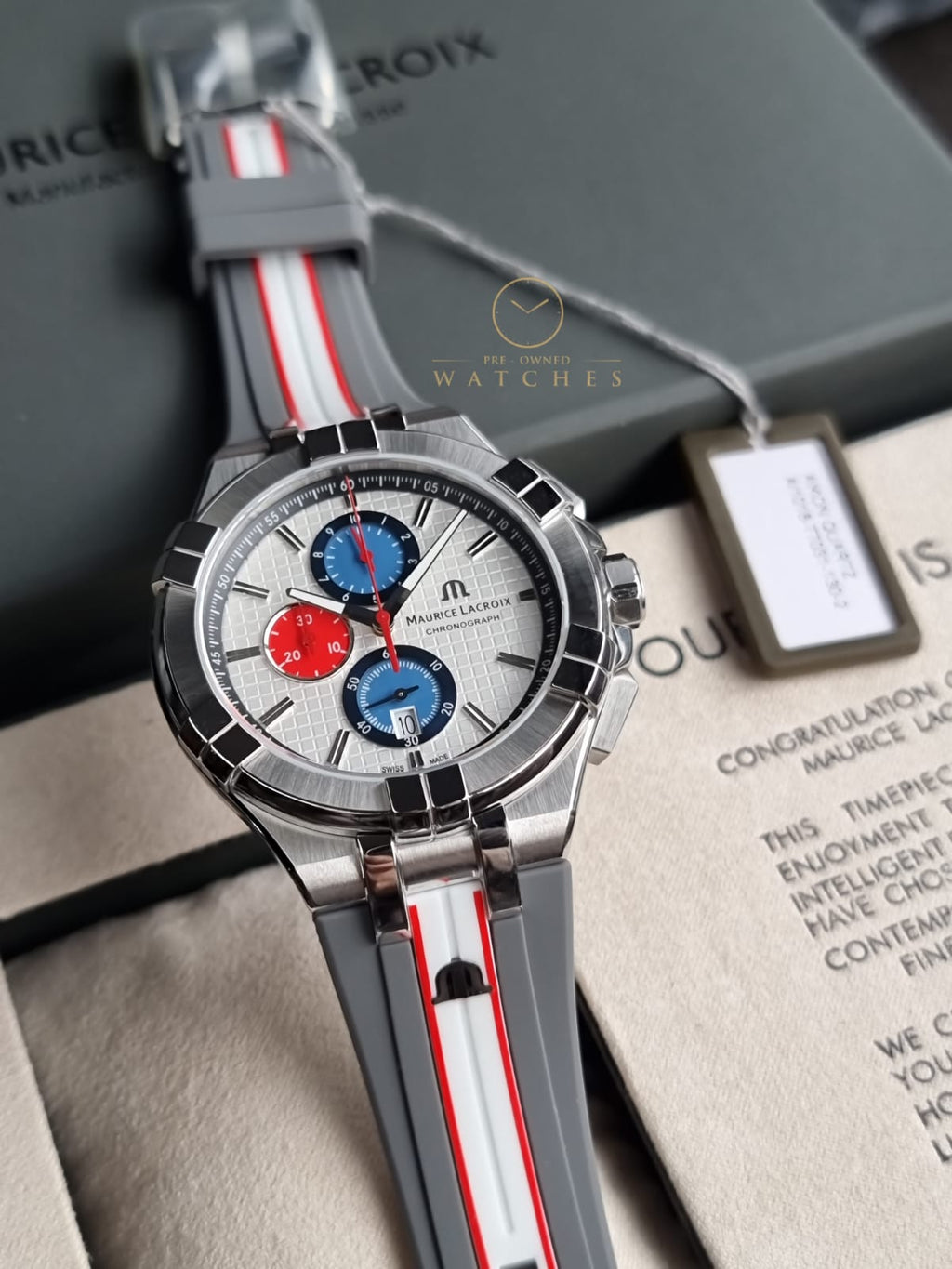 Maurice Lacroix Aikon AI1018-TT031-130-2 Aikon Chronograph Mahindra Racing Watch AI1018.TT031.130.2