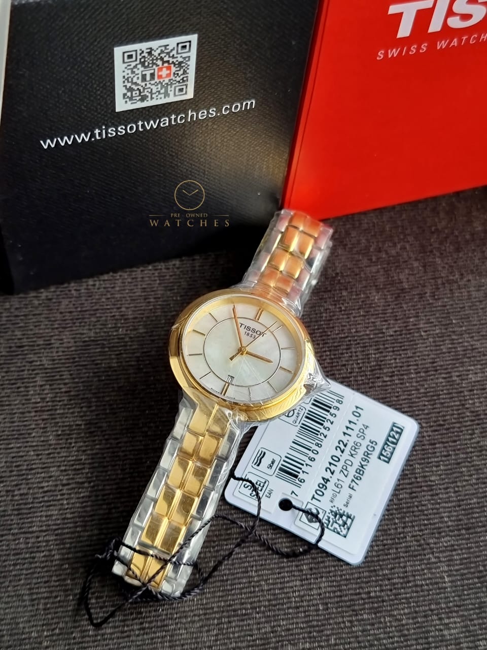 Tissot Flamingo Mother of Pearl Dial Ladies Watch T094.210.22.111.01