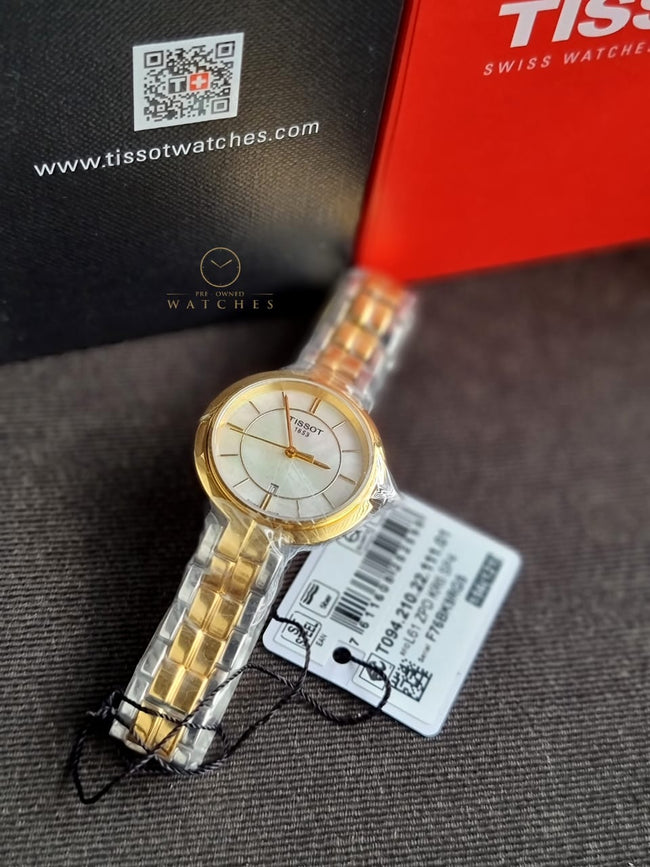 Tissot Flamingo Mother of Pearl Dial Ladies Watch T094.210.22.111.01 Main Image
