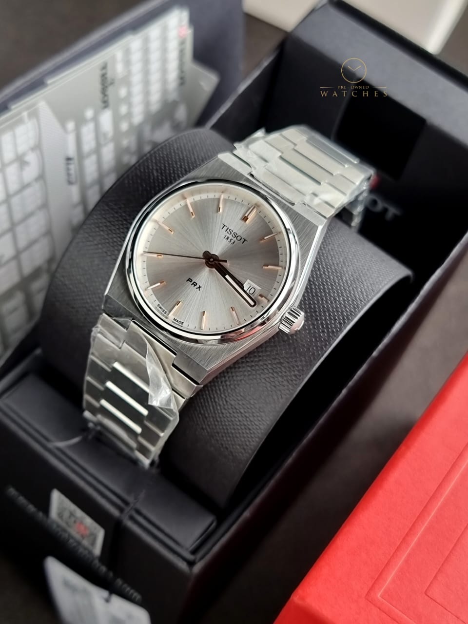 TISSOT PRX QTZ 35MM SS SILVER DIAL WOMEN'S WATCH T137.210.11.031.00