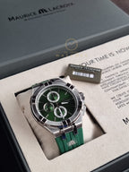 Maurice Lacroix Aikon Quartz Chronograph Green AI1018-SS000-630-5