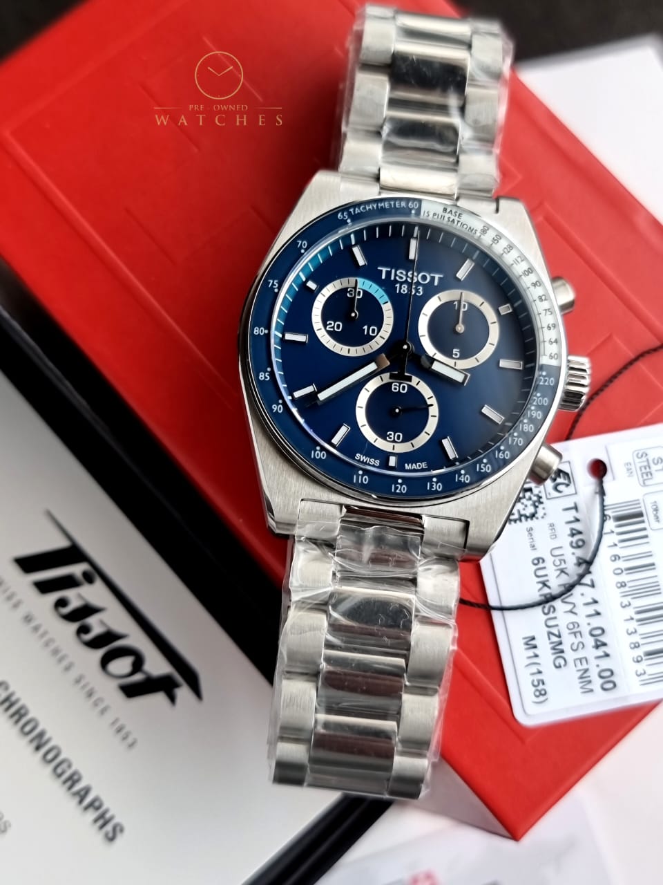 TISSOT  PR516 Chronograph Quartz Blue Dial Men's Watch Item No. T149.417.11.041.00