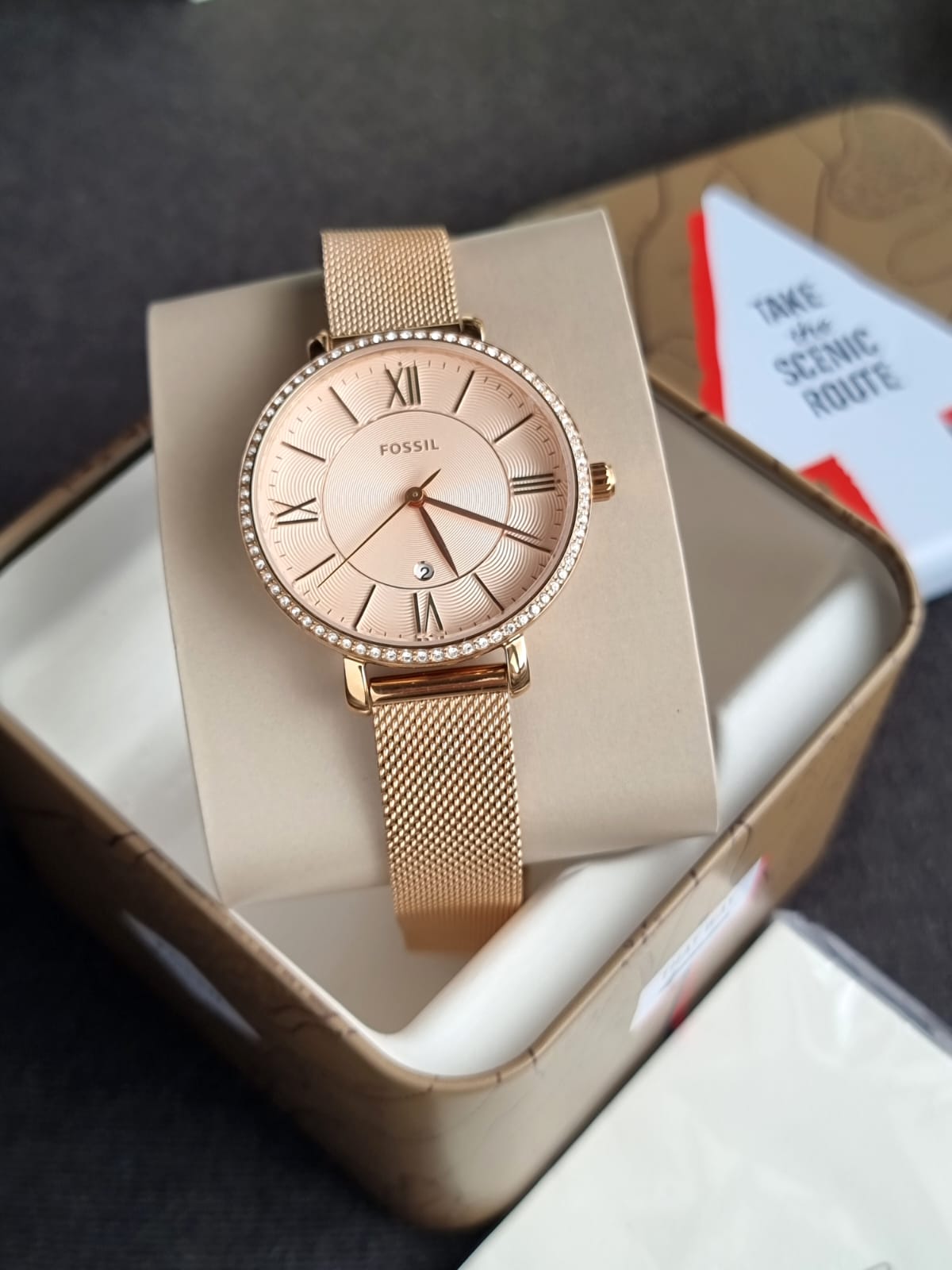 Fossil Women's Jacqueline Quartz Stainless Steel Three-Hand Watch