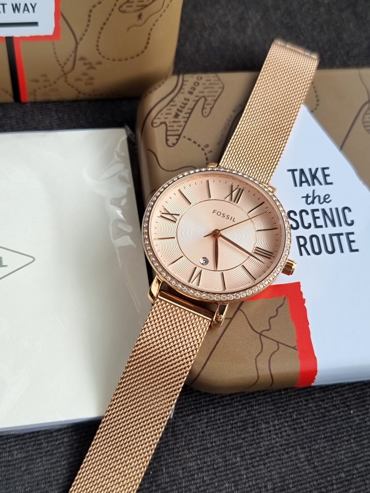 Fossil Women's Jacqueline Quartz Stainless Steel Three-Hand Watch