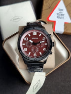 Fossil Men's Brox Multifunction, Black Stainless Steel Watch - BQ2803