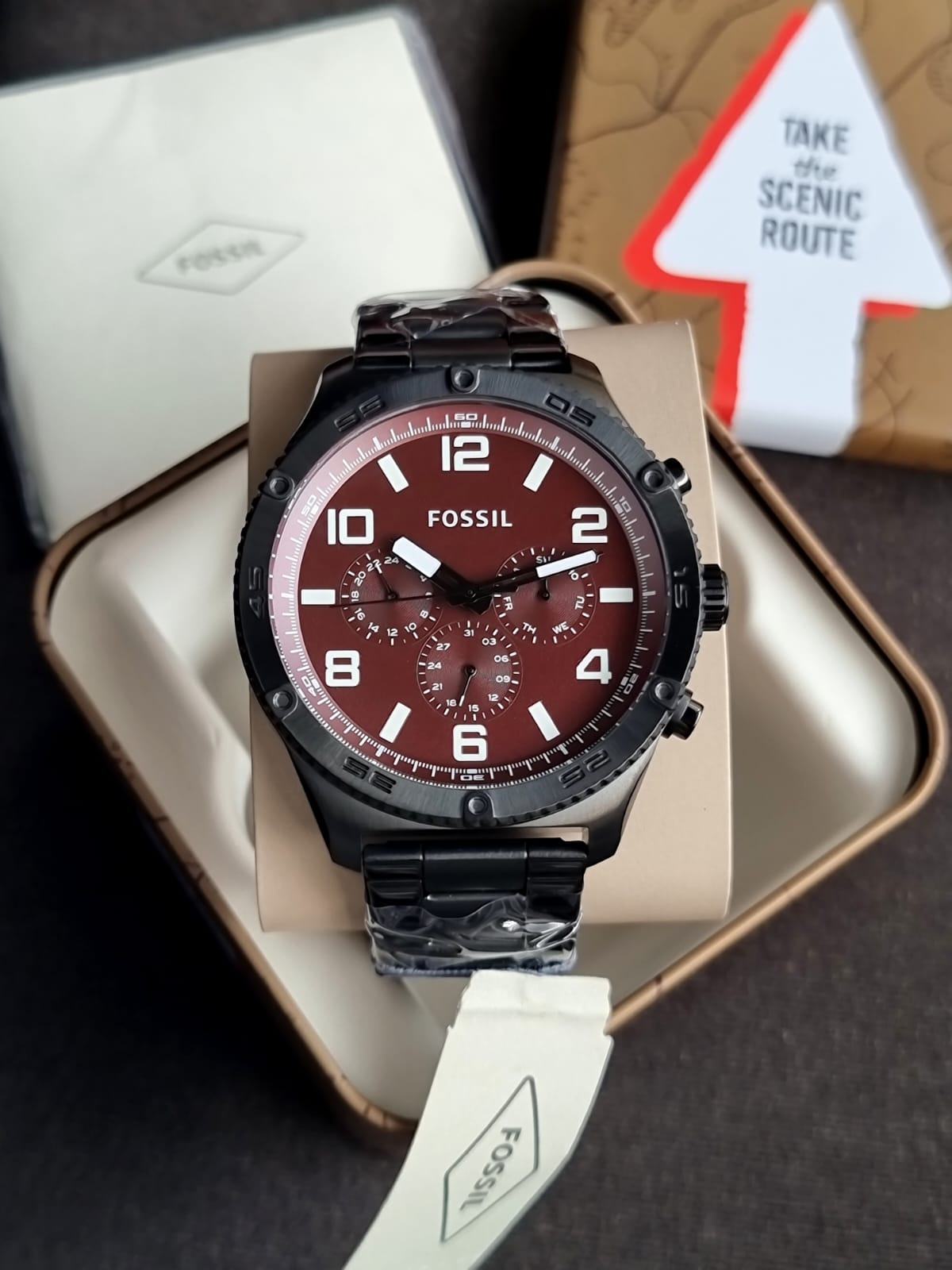Fossil Men's Brox Multifunction, Black Stainless Steel Watch - BQ2803