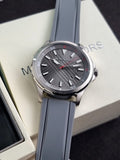 MICHAEL   KORS   OVERSIZED   BOWEN   GRAY-TONE   AND   SILICONE   WATCH MKO1120