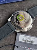 Tommy Hilfiger Men’s Quartz Silicone Strap Black Dial 46mm Watch 1791473