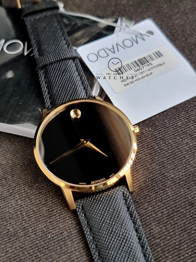 Movado Museum Black Dial Men's Watch 0607195 Main Image