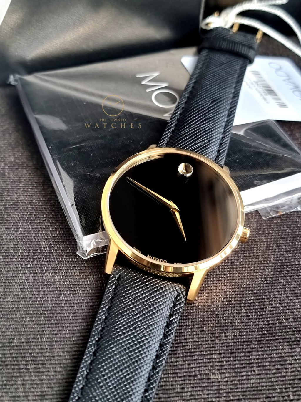 Movado Museum Black Dial Men's Watch 0607195