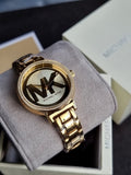 Michael Kors Women’s Quartz Stainless Steel Champagne Dial 39mm Watch MK5784