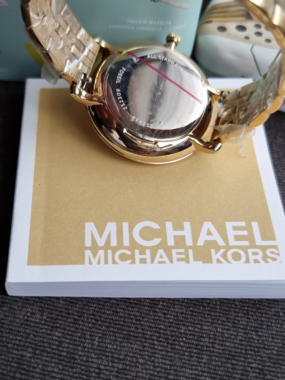 Fossil Women’s Quartz Stainless Steel Gold Dial 36mm Watch ES3434