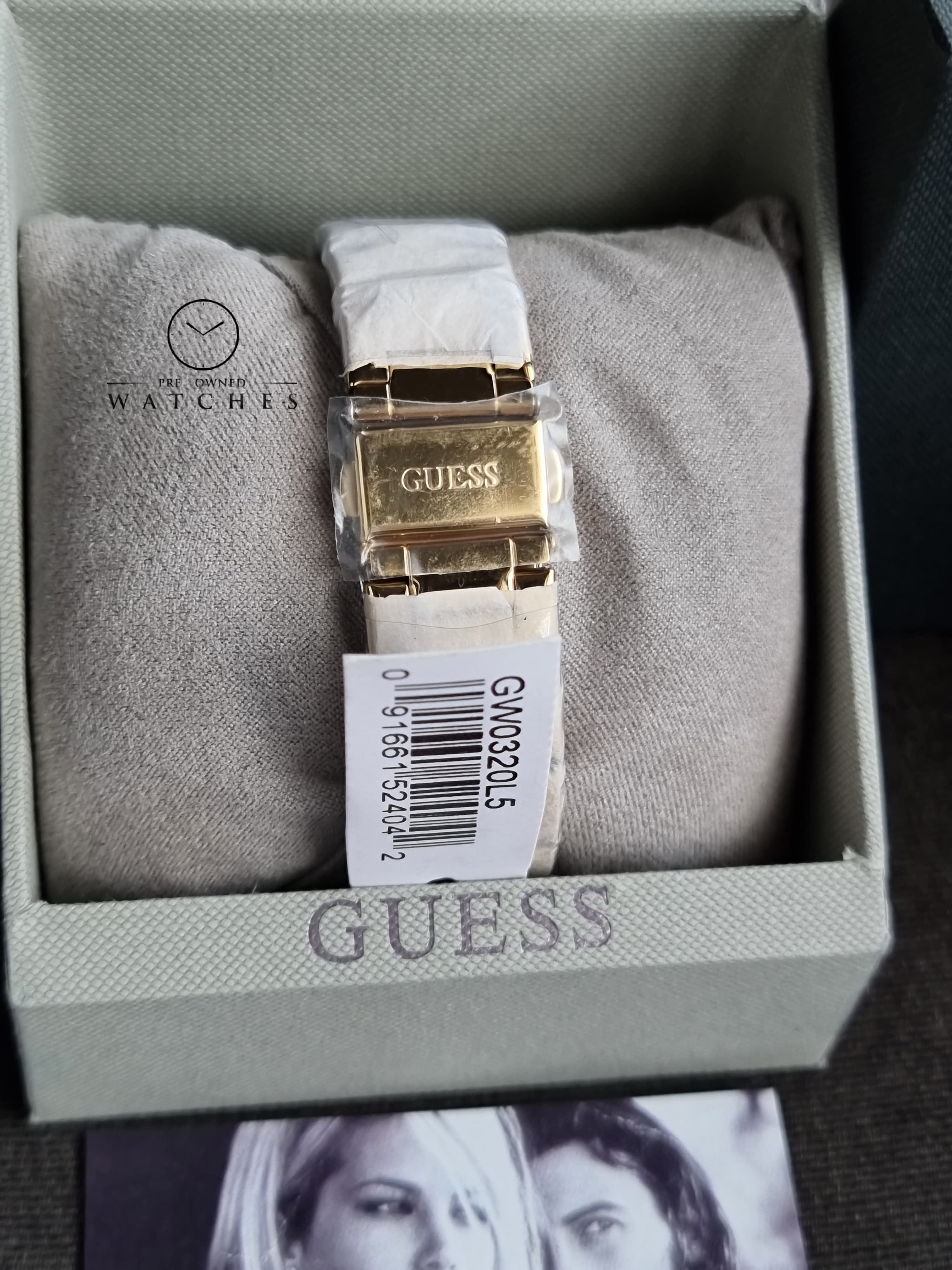 Guess Women’s Quartz Gold Stainless Steel Gold & Black Dial 36mm Watch GW0320L5