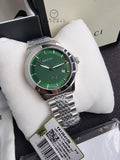 G-Timeless Quartz Green Dial Stainless Steel Men's Watch