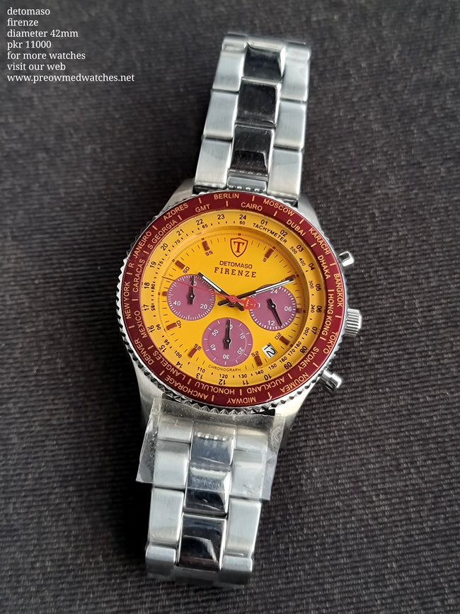 DETOMASO Firenze SL1624C(CH1) Gents Watch 42mm Quartz Watch Main Image