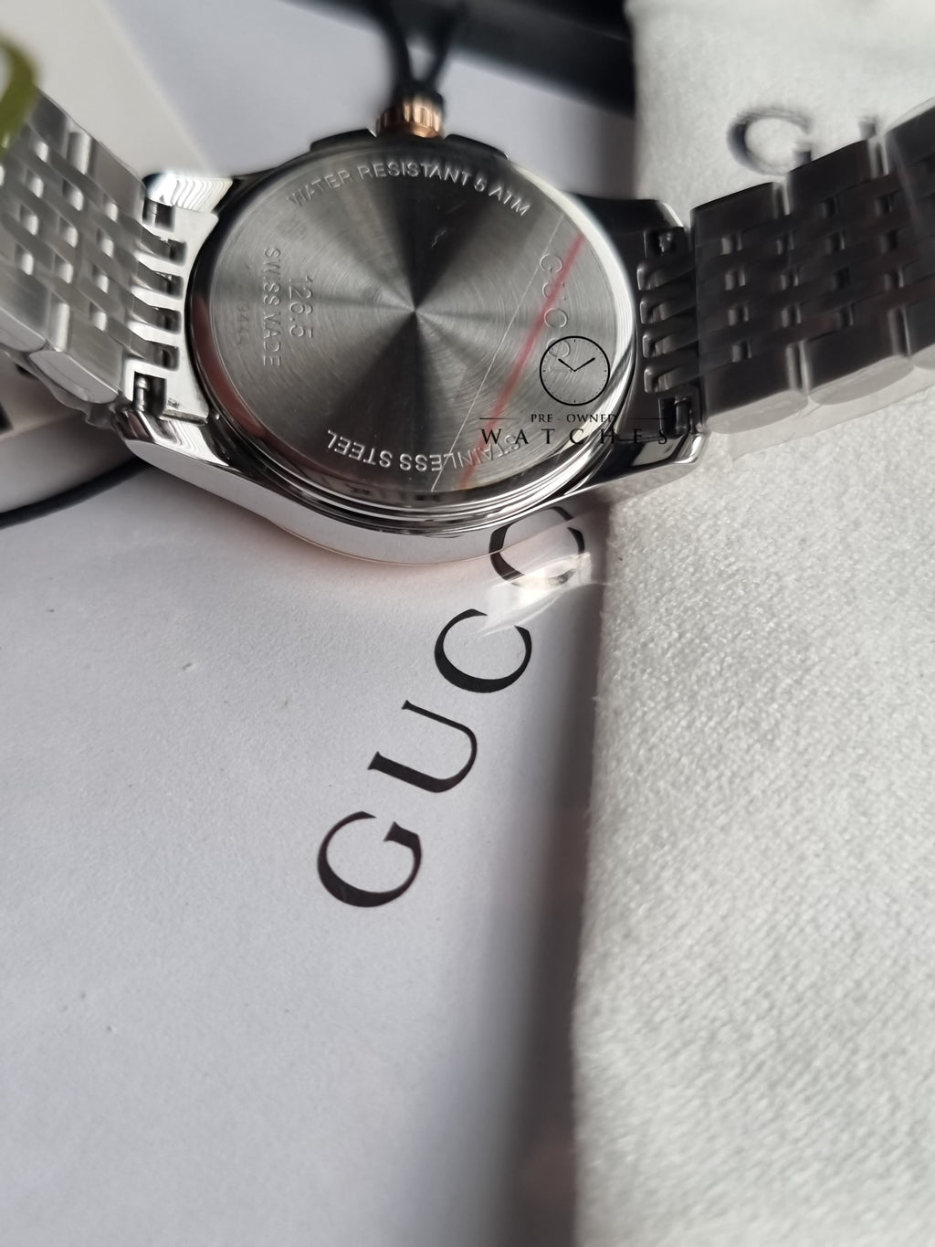 Gucci GUCCI G Timeless Quartz Ladies Watch YA126538 Pink Shell  Bracelet Type