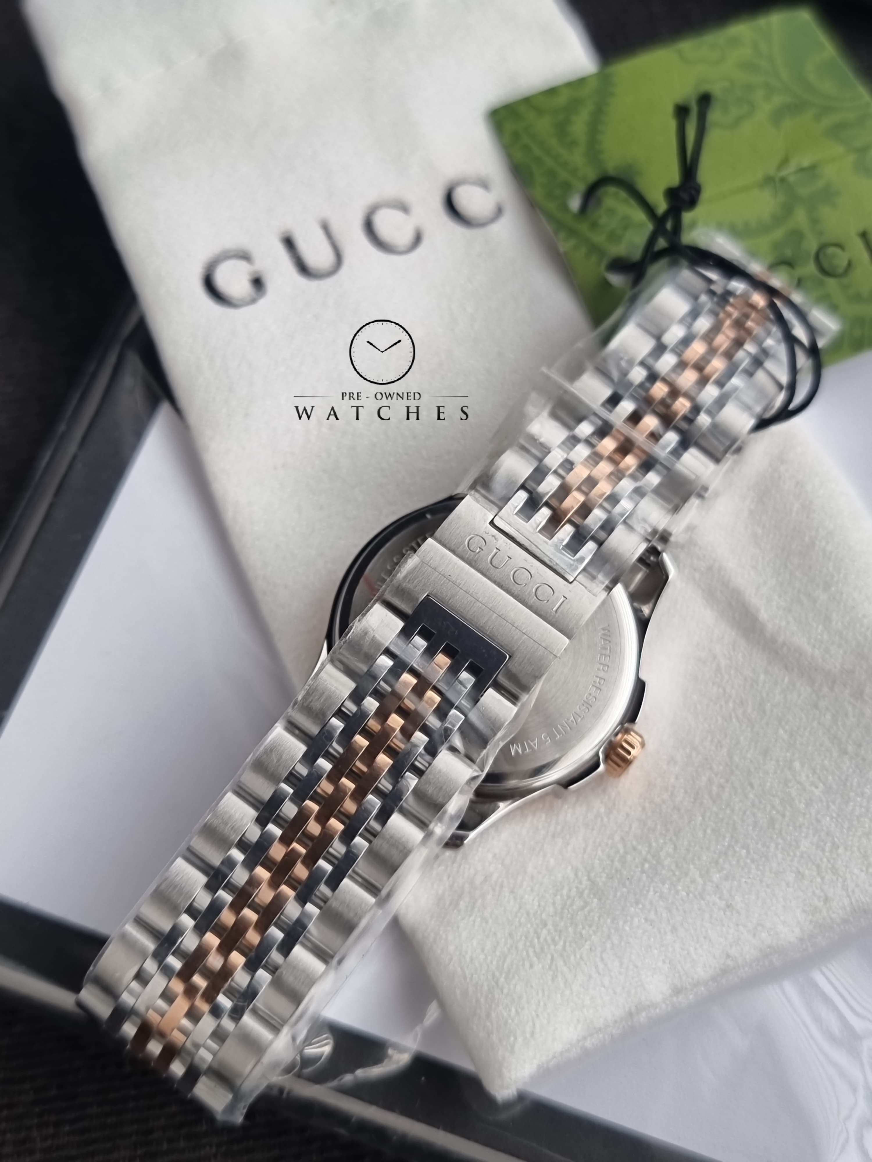 Gucci GUCCI G Timeless Quartz Ladies Watch YA126538 Pink Shell  Bracelet Type