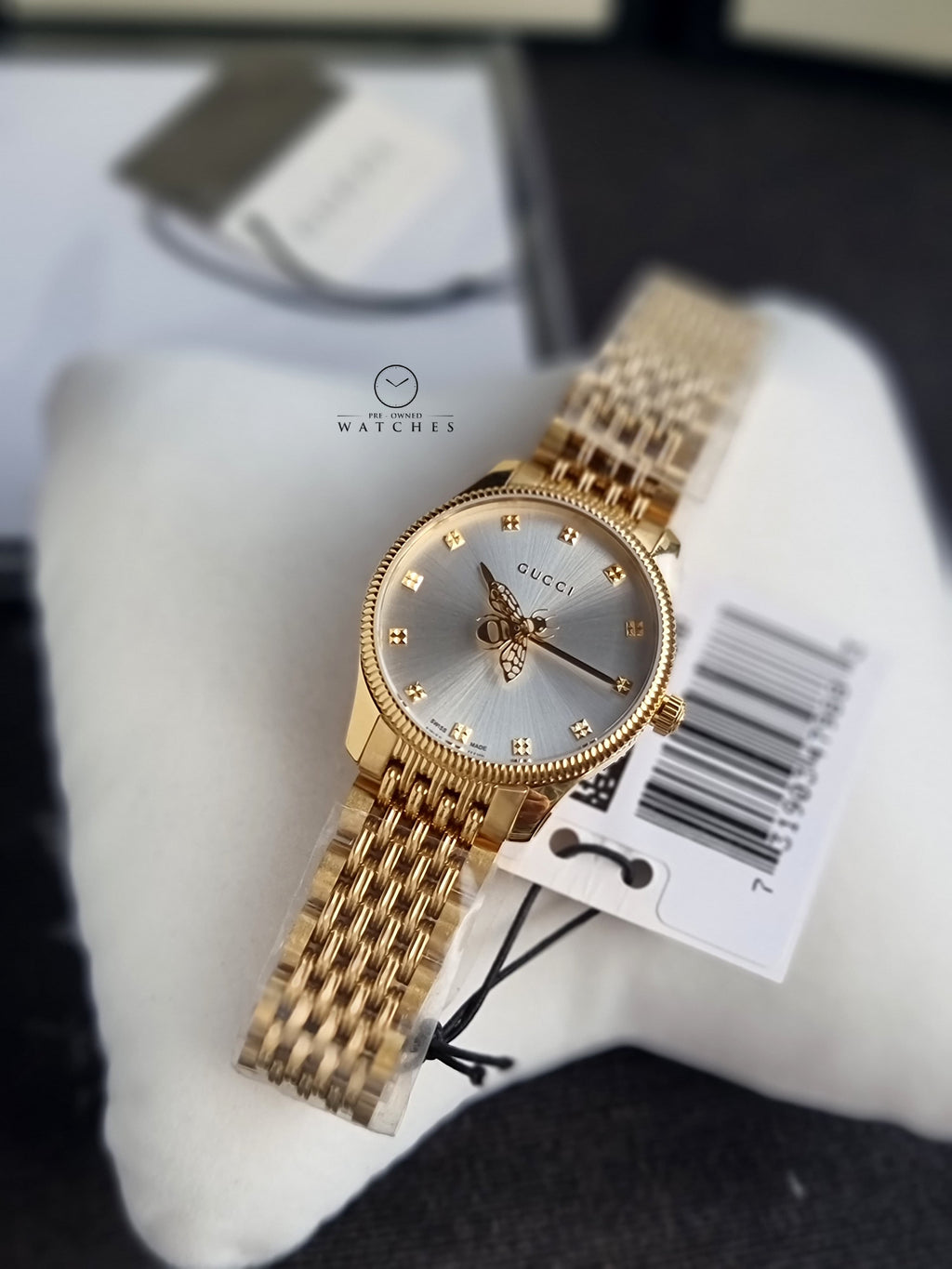 GUCCIG-Timeless Quartz Silver Dial Ladies Watch YA1265021