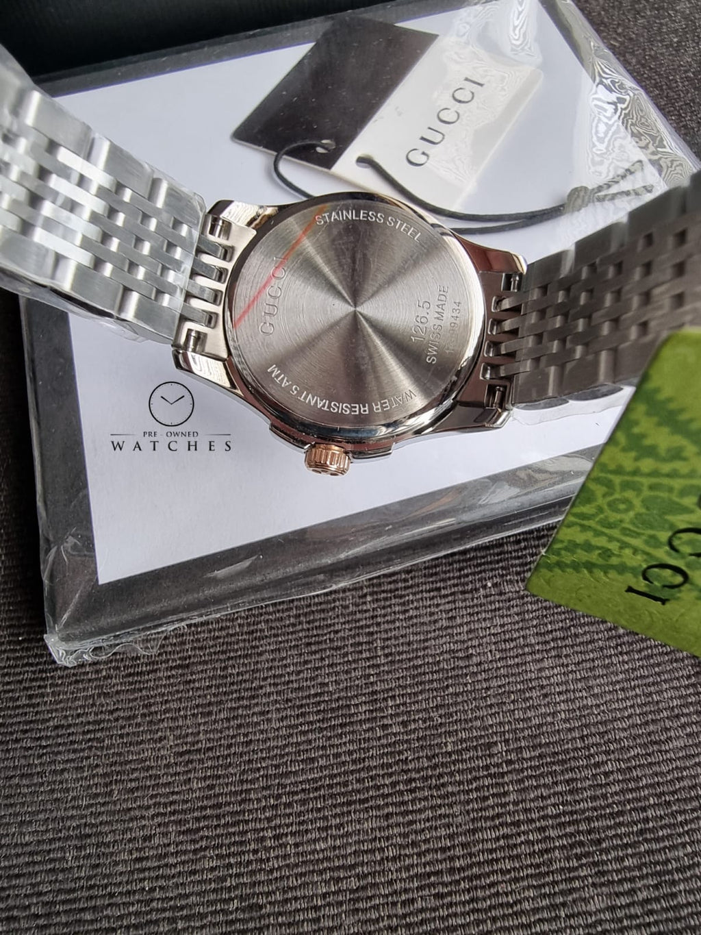 Gucci Quartz Watch/Analog/ Steel/Ya126537/G Timeless 654