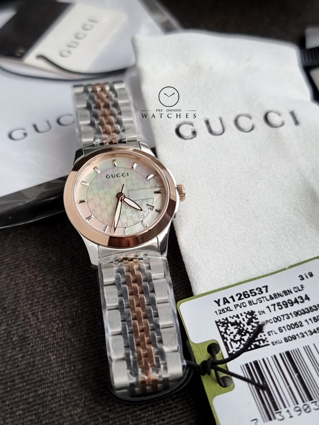 Gucci Quartz Watch/Analog/ Steel/Ya126537/G Timeless 654