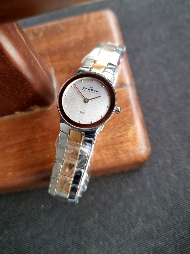 Skagen Ladies Watch Two Tone 28mm Dial Quartz Watch 430ssxk Hover Image